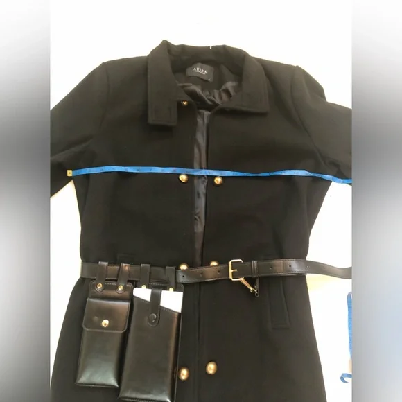 AKIRA BERLIN TRENCH JACKET WITH UTILITY BELT SIZE: XL - Picture 6 of 16